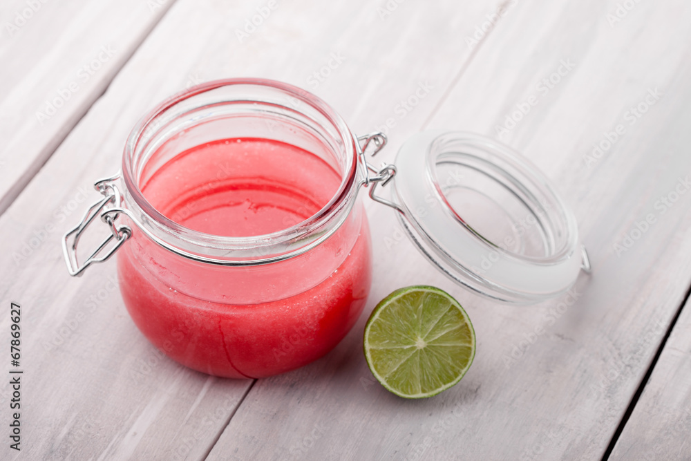 Natural diy lime sugar and salt body scrub Natural diy lime sugar and salt body scrub