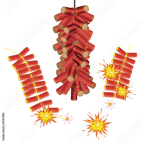 chinese firecrackers design element