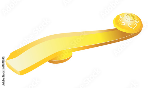 traditional chinese jade decorative element