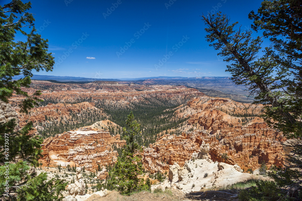 Panorama of Bryce Canyon National Park.