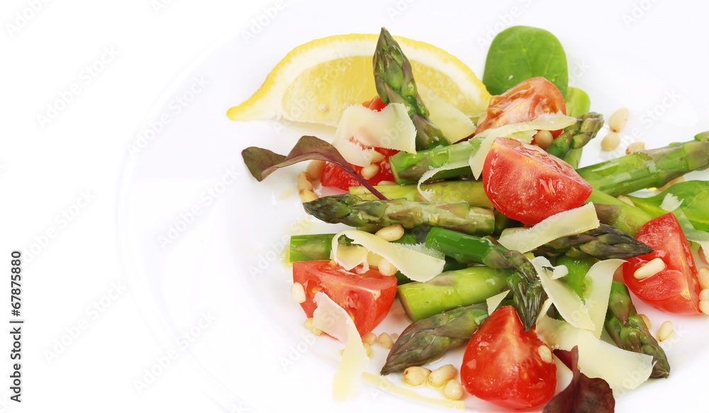 Close up of asparagus salad. Close up of asparagus salad.