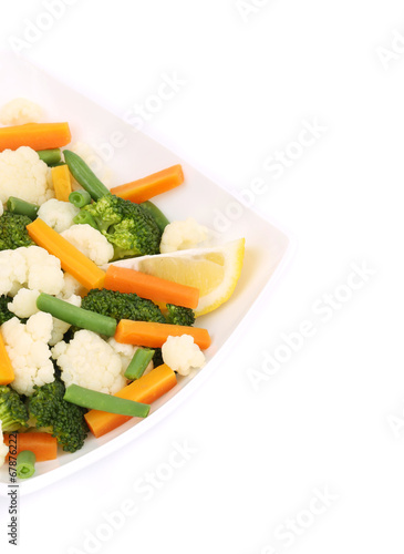 Broccoli and cauliflower salad.