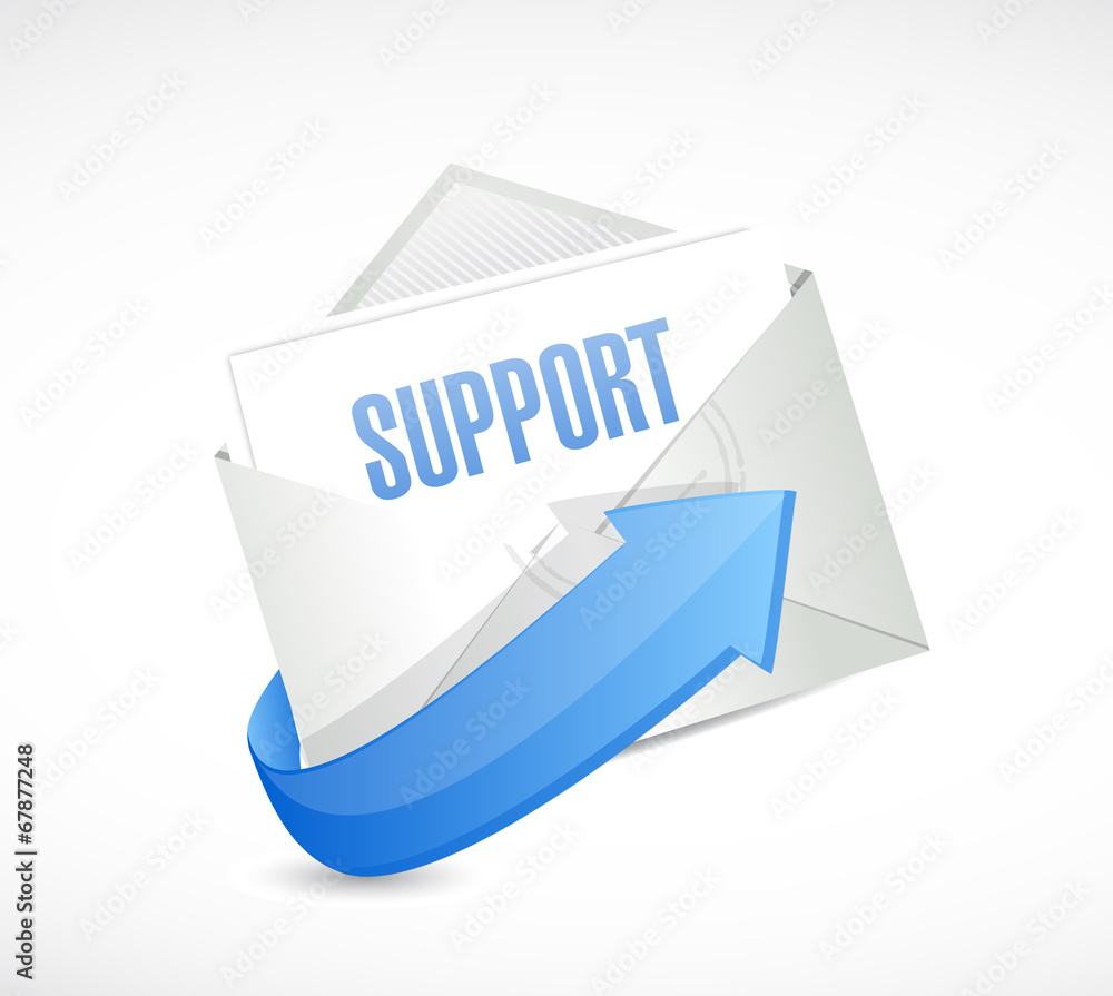 support envelope email illustration design support envelope email illustration design