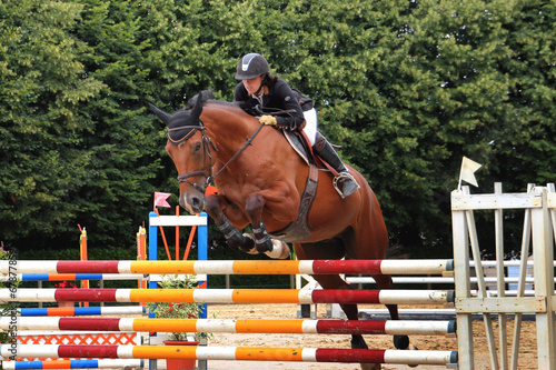 Concours de saut d'obstacles.