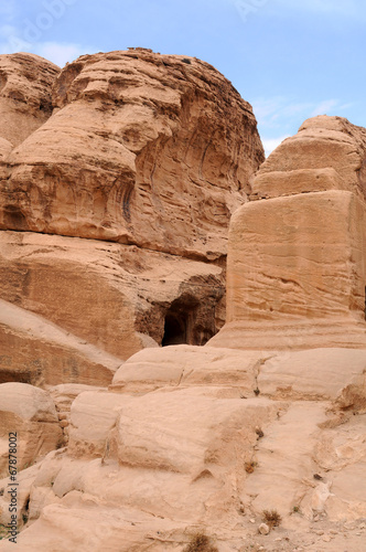 Rocks of Petra in Jordan