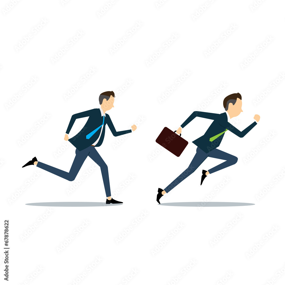 Vector business man competitive business Vector business man competitive business