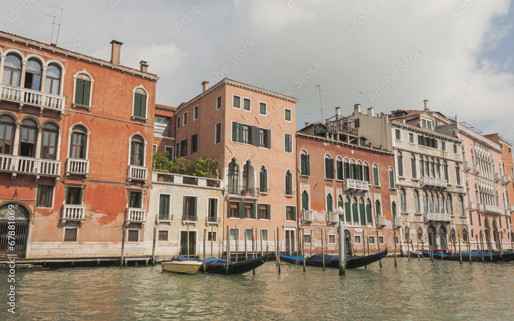 Venedig, Altstadt, historische Häuser, Canale Grande, Italien