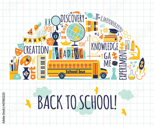 Back to school. Vector illustration