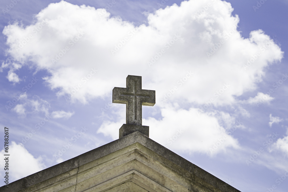 Roof with cross