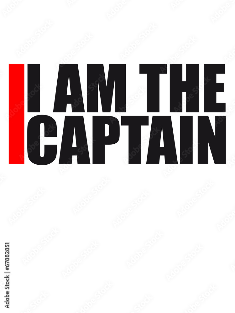 Cool I am the Captain Logo Design