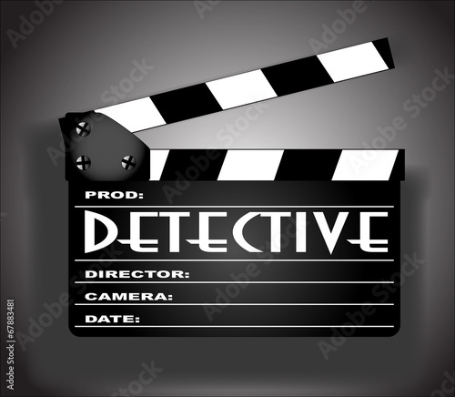 Detective Movie Clapperboard