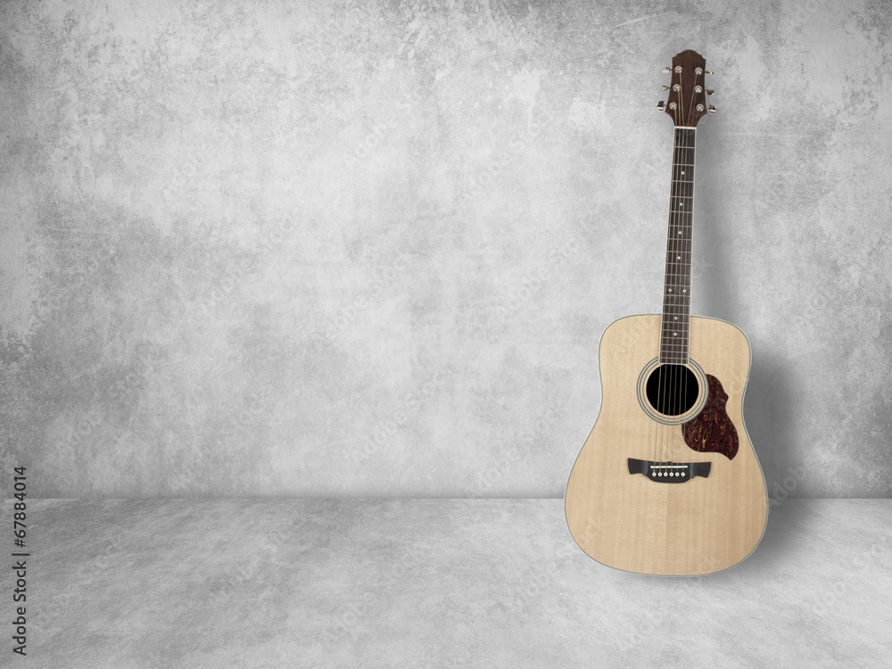 Obraz premium vintage guitar on old background