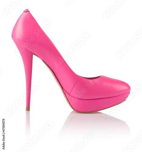 Fashionable pink women shoe