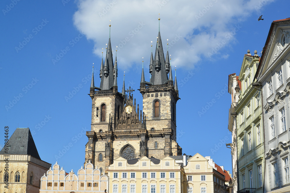 Prague. Church of the maiden Maria before Tyn