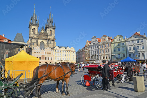 Prague. View of Staromestskaya Square