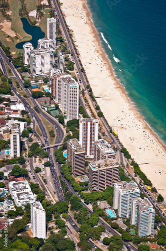 Luxury Condo Buildings in Front of the Beach in Rio