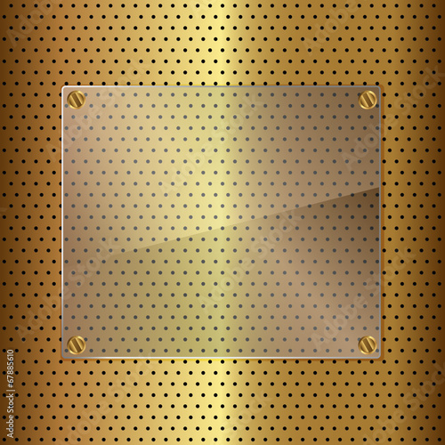 gold and glass
