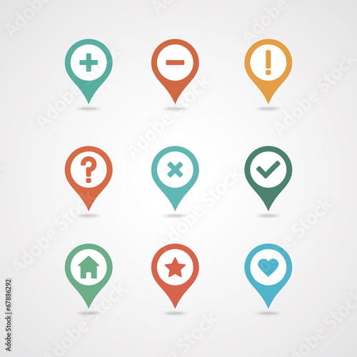 Free Download Mapping pins icon - GFXLoad