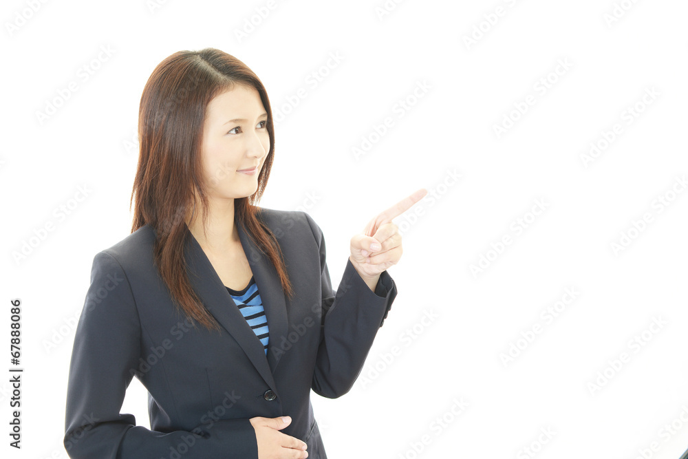 笑顔のOL 笑顔のOL