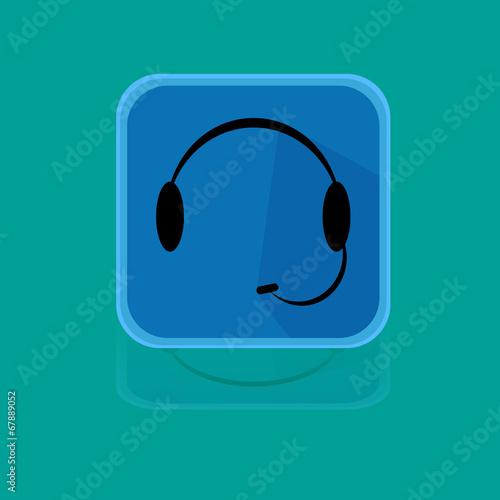 Call Centrum Flat Design Button