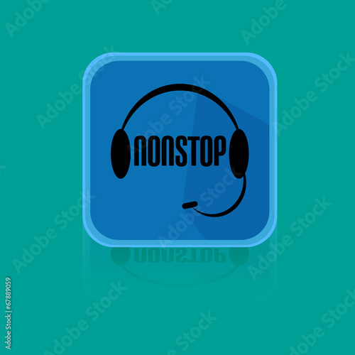 Call Centrum Flat Design Button Nonstop