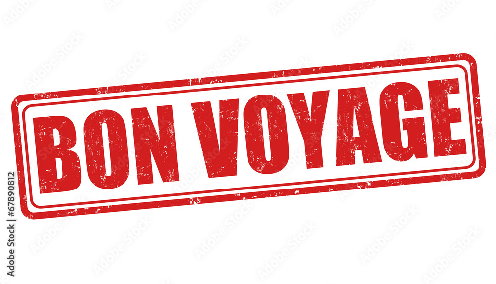 Bon voyage stamp