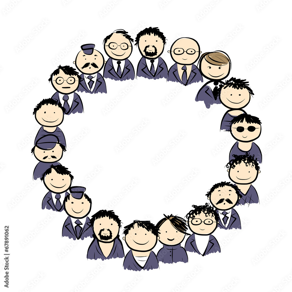 Male circle for your design