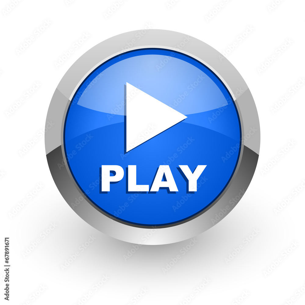play blue glossy web icon play blue glossy web icon