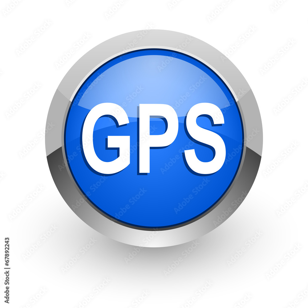 gps blue glossy web icon gps blue glossy web icon