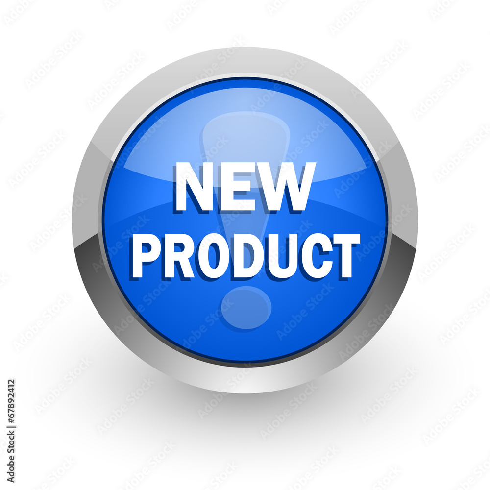 new product blue glossy web icon new product blue glossy web icon