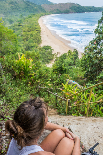Beautiful Wild Beach at Paraty Brazil. South America.