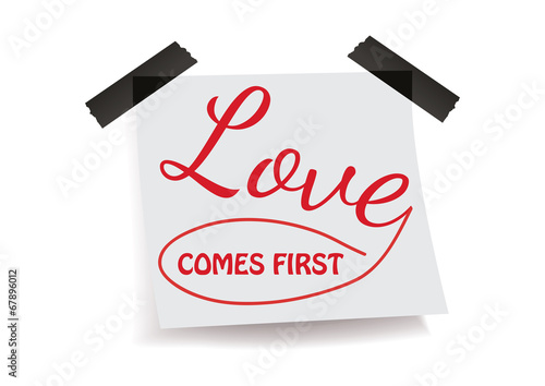 Love comes first