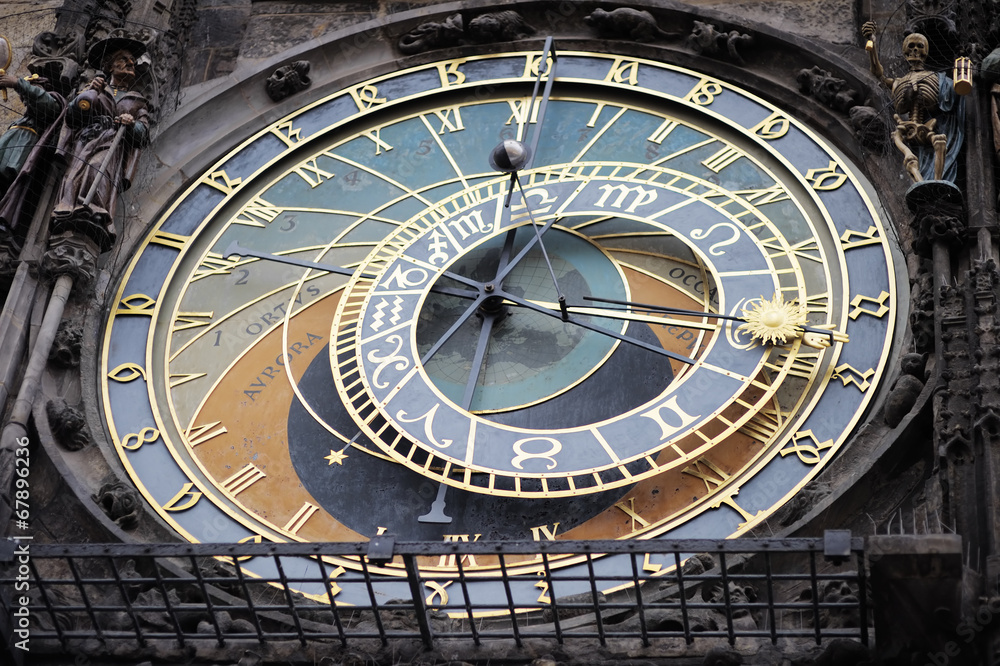 Detail of the Prague Astronomical Clock (Orloj)