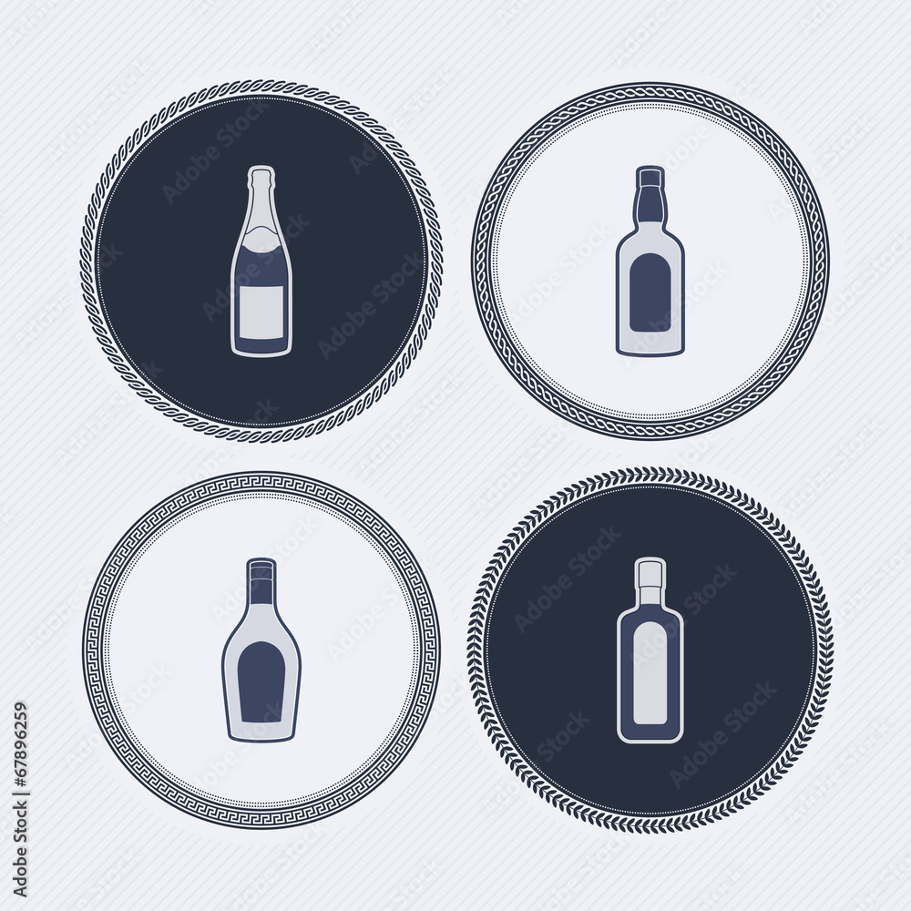Alcohol bottles Alcohol bottles