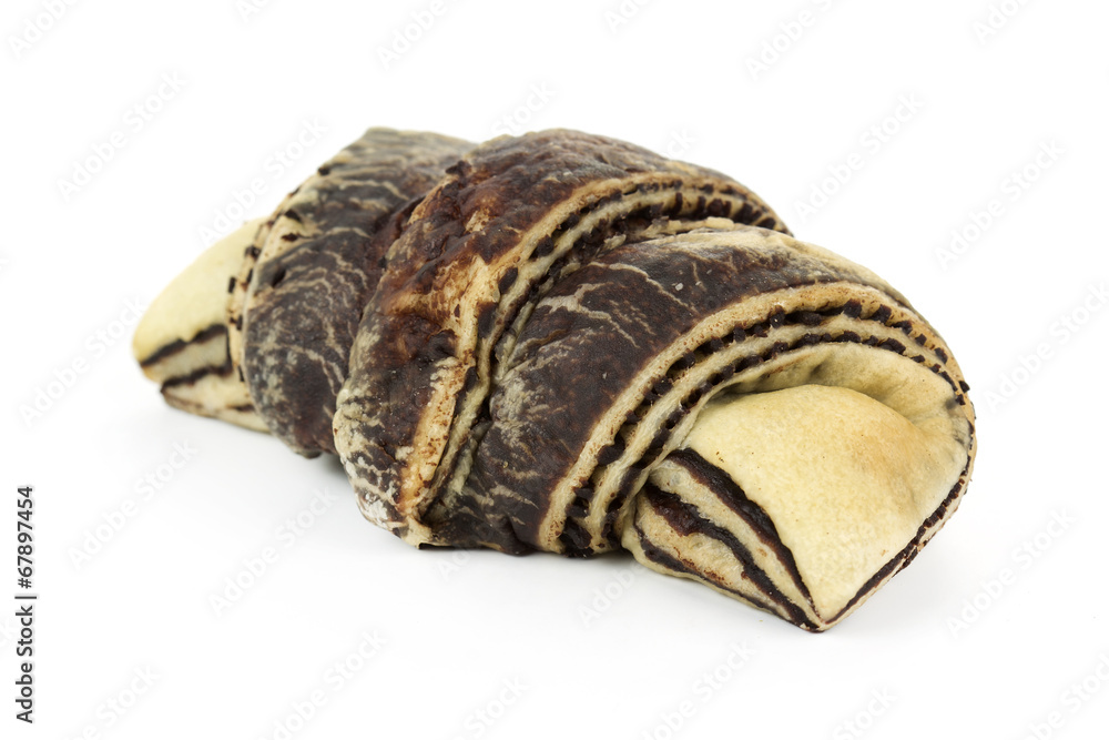 Zebra pattern croissant Zebra pattern croissant
