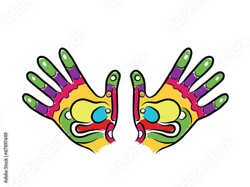 Hands sketch for your design, massage reflexology
