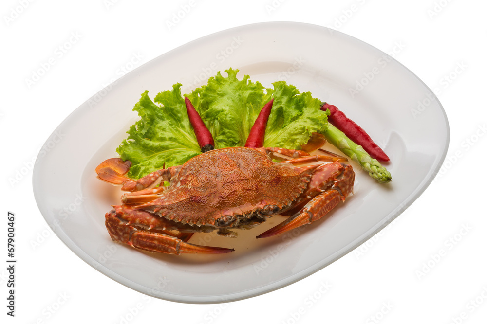 Boiled crab