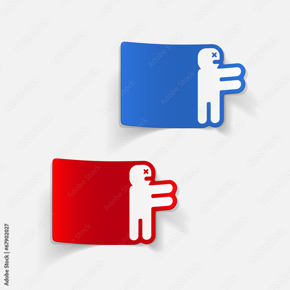 realistic design element: zombie