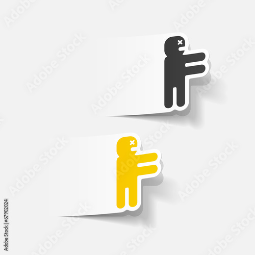 realistic design element: zombie