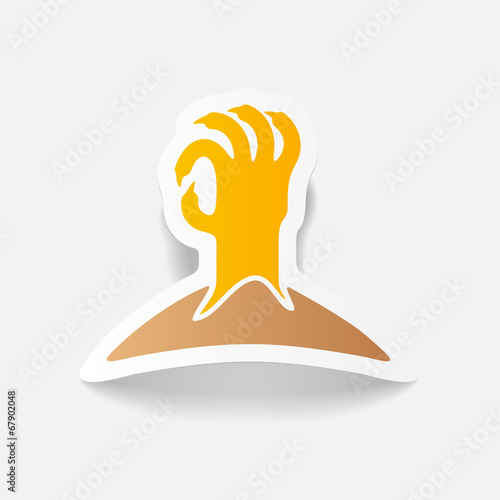 realistic design element: hand