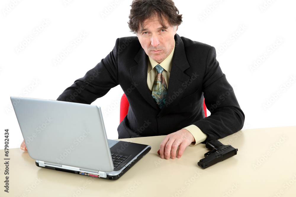 Business man working