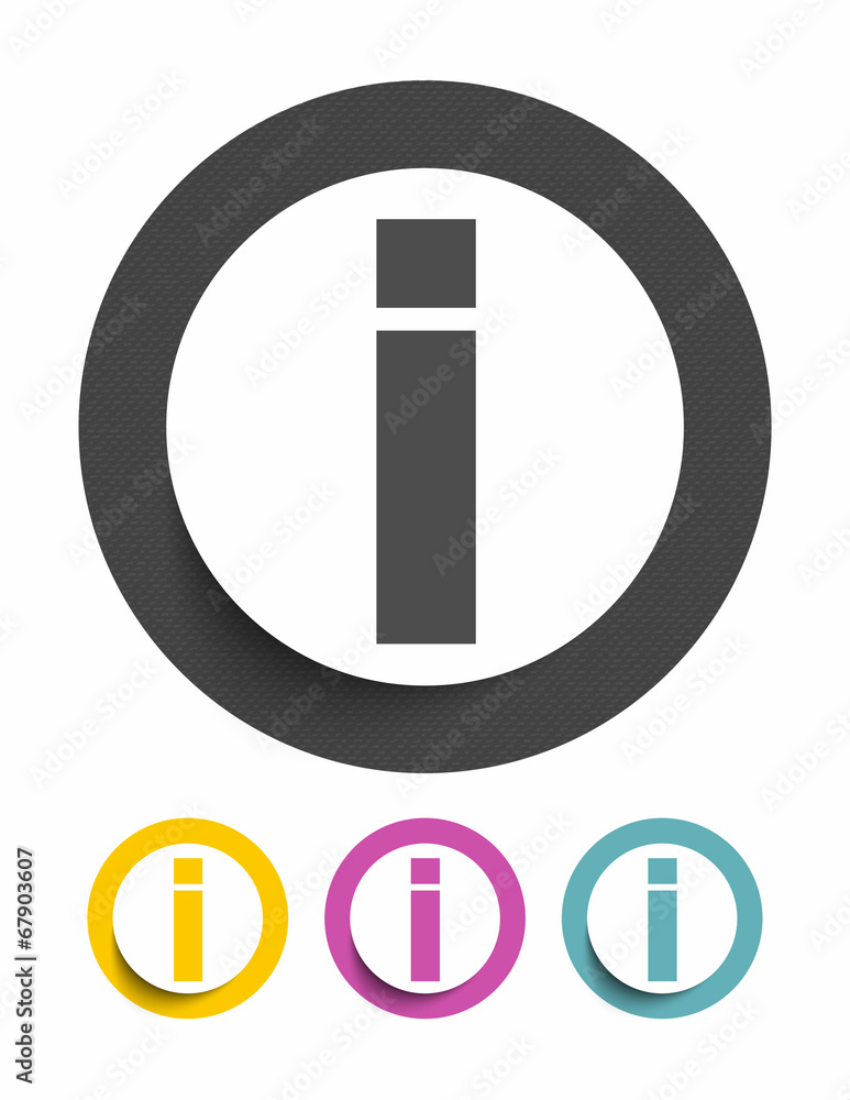 Information sign icon Information sign icon