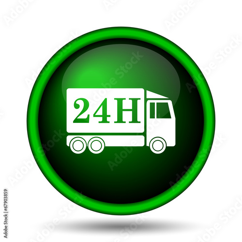 24H delivery truck icon © valentint