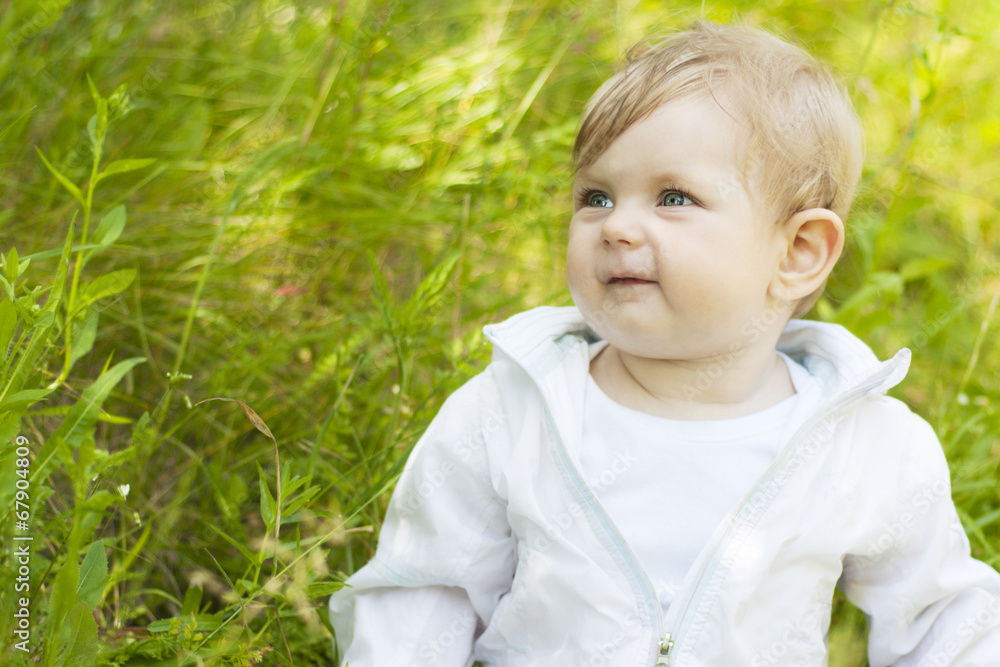 pretty little baby portrait