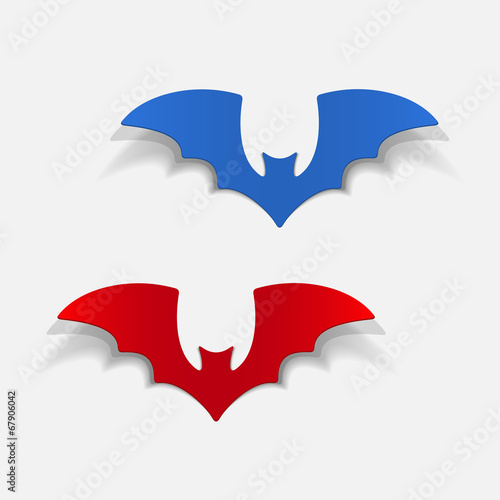 realistic design element: bat