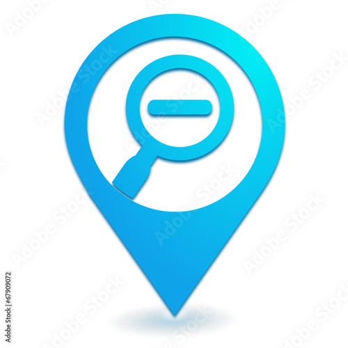 réduire sur symbole localisation bleu