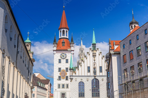 The old town hall architecture in Munich, Germany