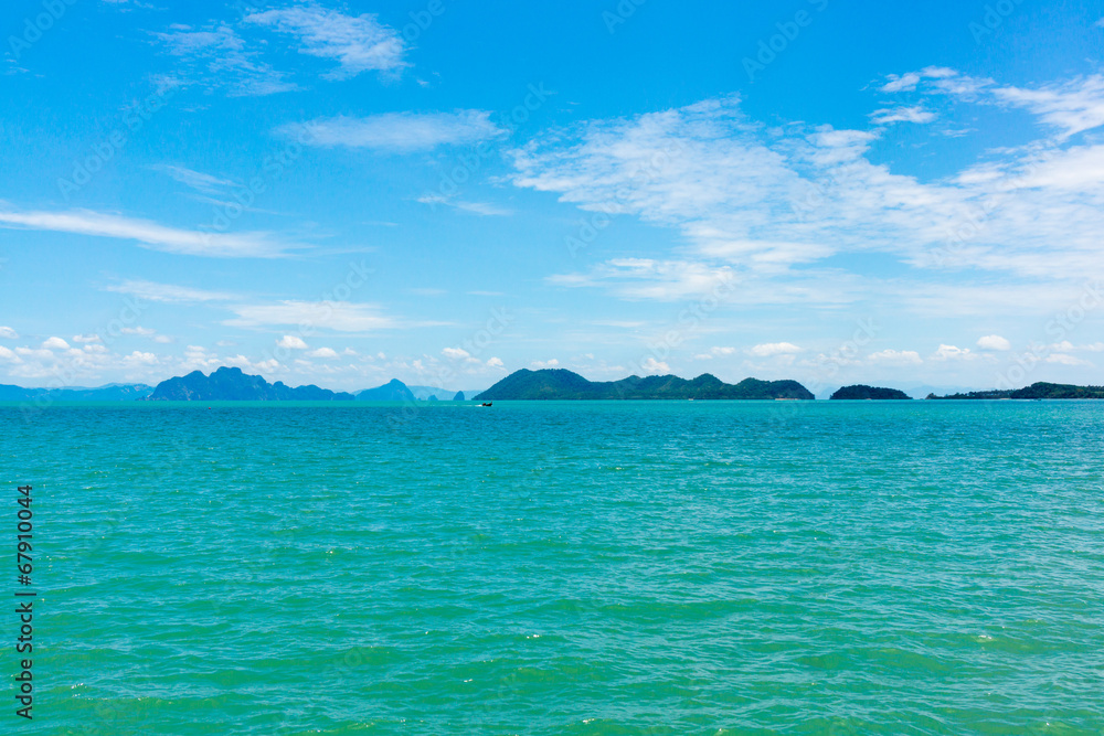 Small islands seascape panorama in Thailand Small islands seascape panorama in Thailand