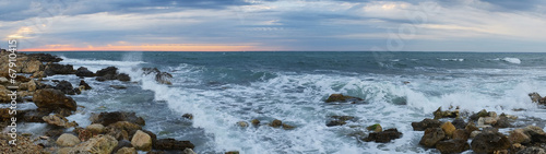 Sunset on a sea beach