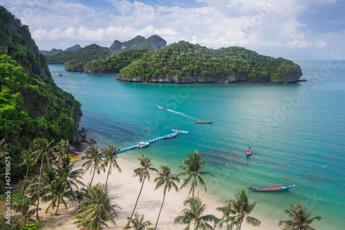 Bird eye view of Sea Thailand, Mu Ko Ang Thong island National P